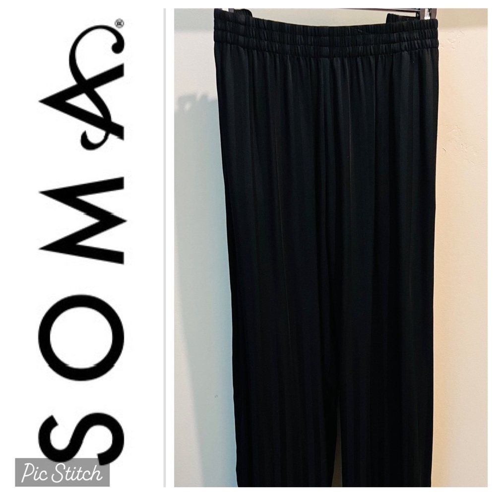NWT SOMA Elegant Black Pajama pants with pockets, Sz L Soma’s super comfy PJs!